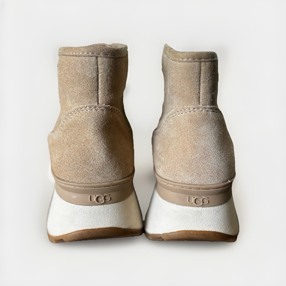 UGG Marin Bootie Chestnut Suede Platform Lace Up Women Boots Sz 8 (1123291) - Picture 4 of 6